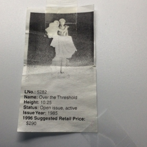 Home LLADRO Figurine Over the Threshold year 1985 beautiful for a Wedding. - Picture 7 of 8